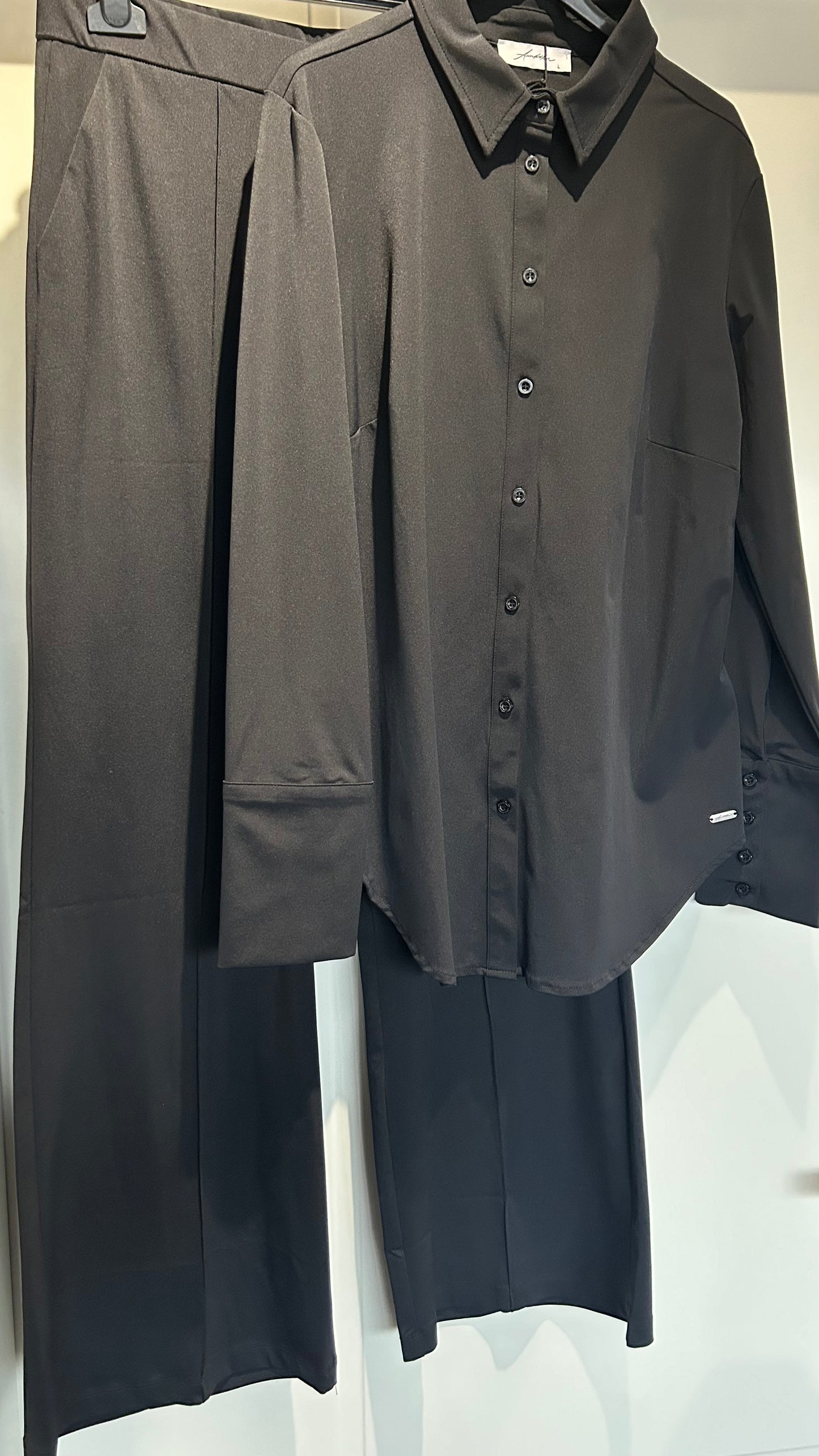 Ambika Set - Blouse en Pantalon Zwart